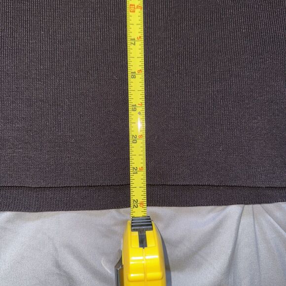 Eileen Fisher   Black Silk Stretch Jersey Scoop Neck Tank Top Size Medium - Picture 5 of 6